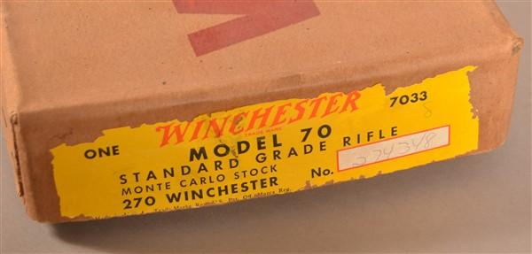 Pre-64 Winchester mod. 70 .270 Bolt Action Rifle