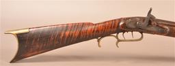 Unsigned .36 cal. Half-Stock Kentucky Rifle