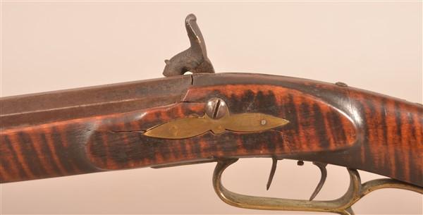 Unsigned .36 cal. Half-Stock Kentucky Rifle