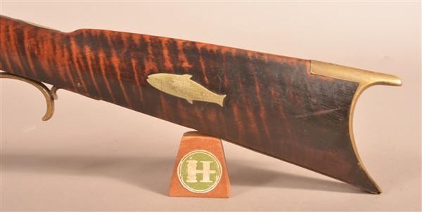 Unsigned .36 cal. Half-Stock Kentucky Rifle