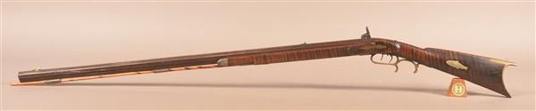 Unsigned .36 cal. Half-Stock Kentucky Rifle