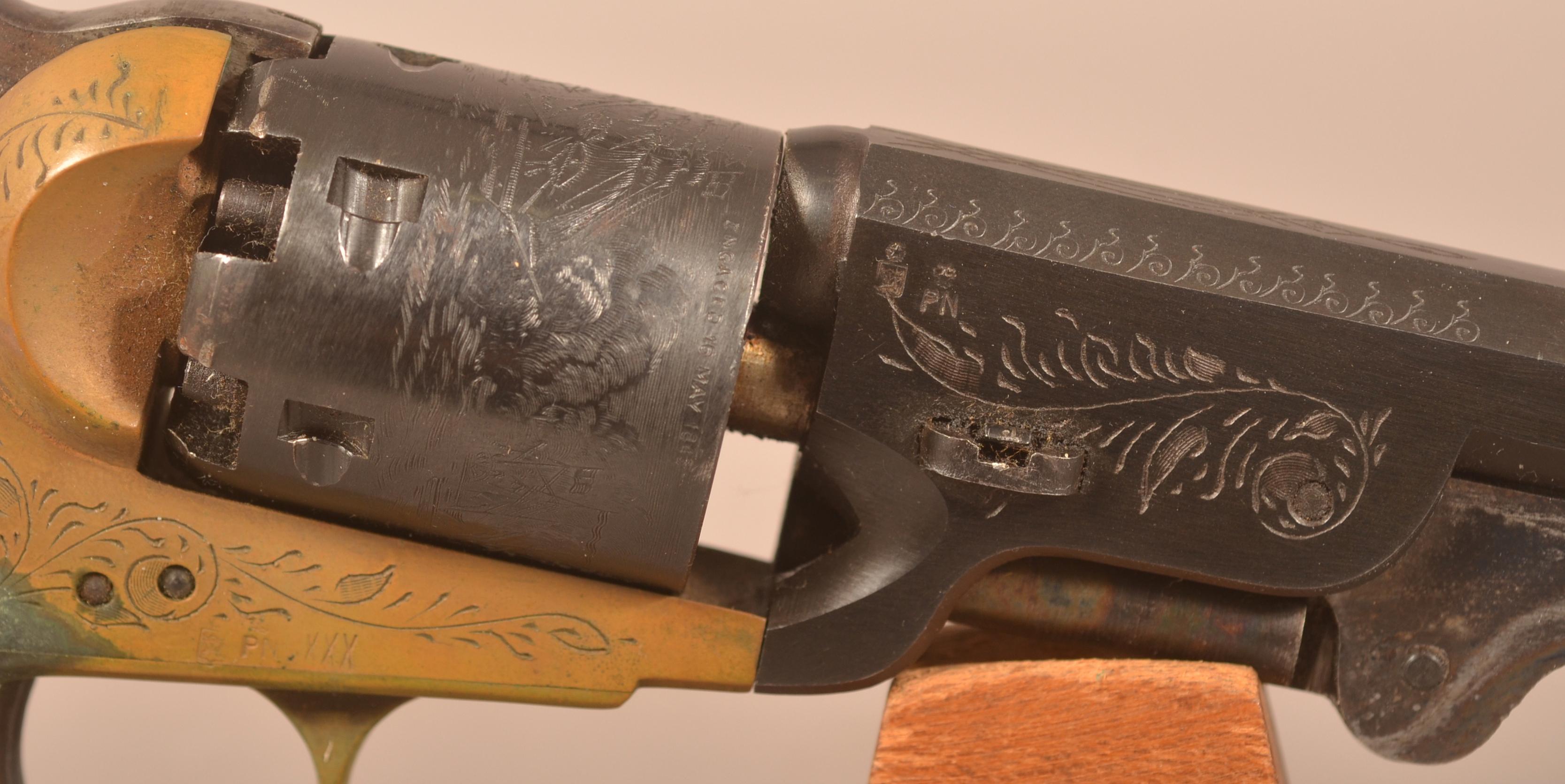 F.I.E. .36 cal. mod. 1851 Naval Percussion Revolver.