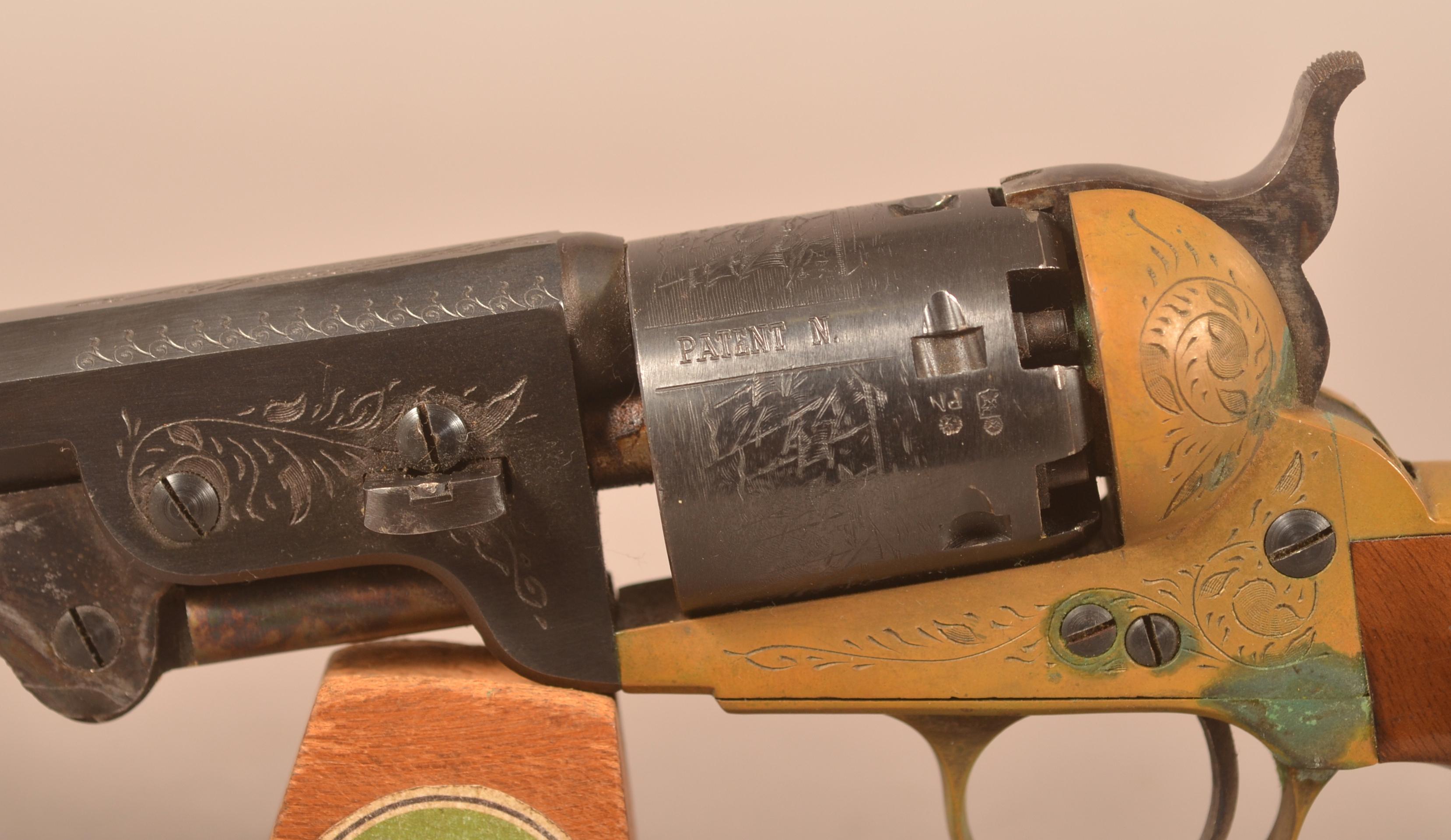 F.I.E. .36 cal. mod. 1851 Naval Percussion Revolver.