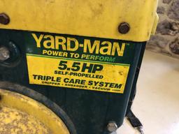Yard Man 5.5hp Self Propelled Chipper Shredder Vam