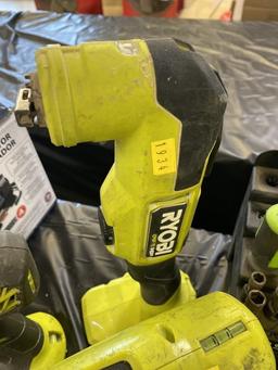 Selection of Ryobi Cordless Tools