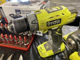 Selection of Ryobi Cordless Tools