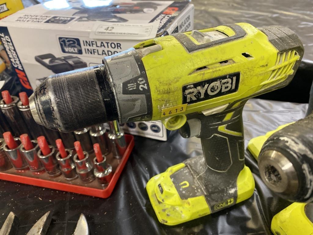 Selection of Ryobi Cordless Tools