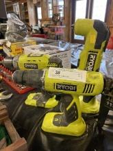 Selection of Ryobi Cordless Tools
