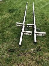 (2) 24 Ft. Aluminum Pole Jacks w/ Rooftop Fastener