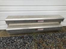 (2) Weather Guard 7' 2" Truck Tool Boxes