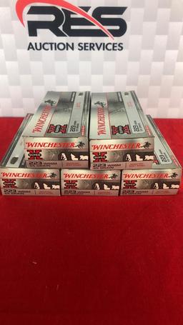 100rds Winchester SuperX 223WSSM 55GR JSP Ammo