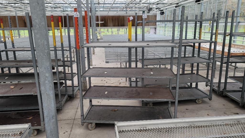 22"x59"x6' Rolling 4-Shelf Cart