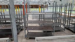 22"x59"x6' Rolling 4-Shelf Cart