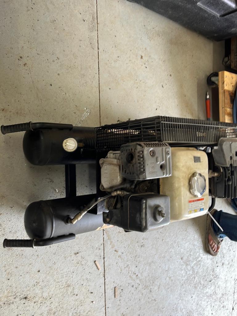 Hitachi 9 Cu ft Air Compressor Powered by Honda Engine