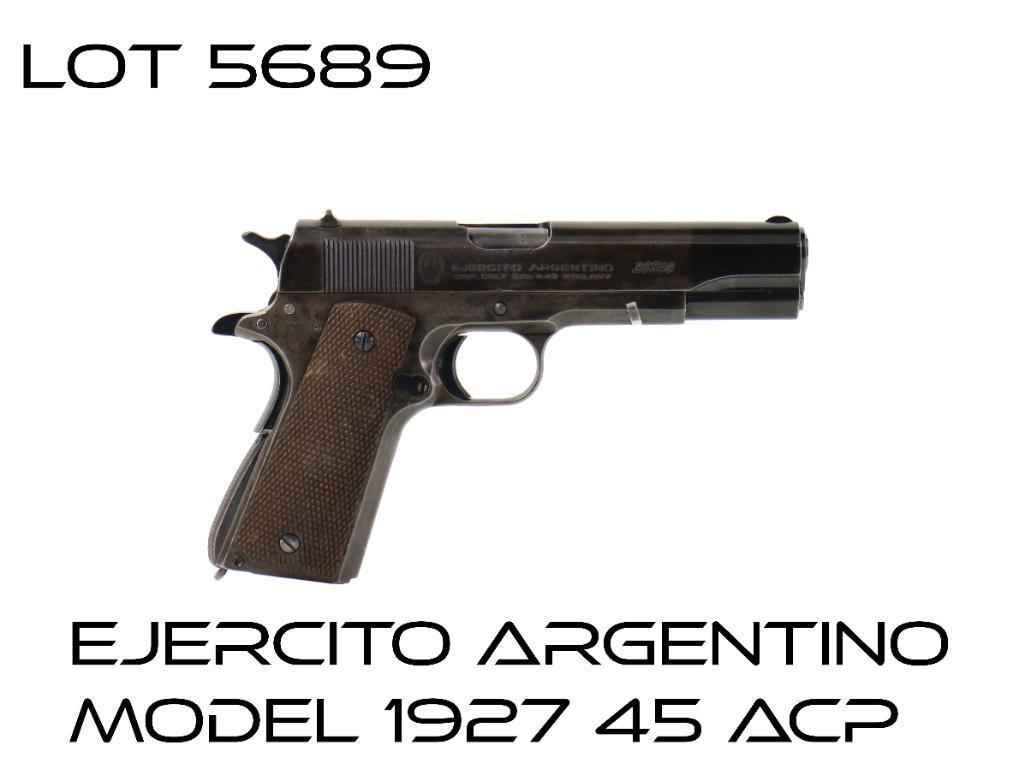 Ejercito Argentino Model 1927 45ACP Semi Auto Pistol