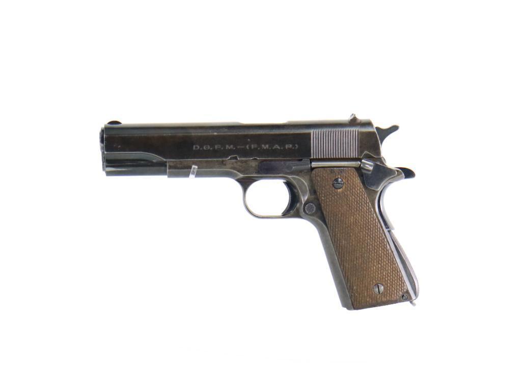 Ejercito Argentino Model 1927 45ACP Semi Auto Pistol