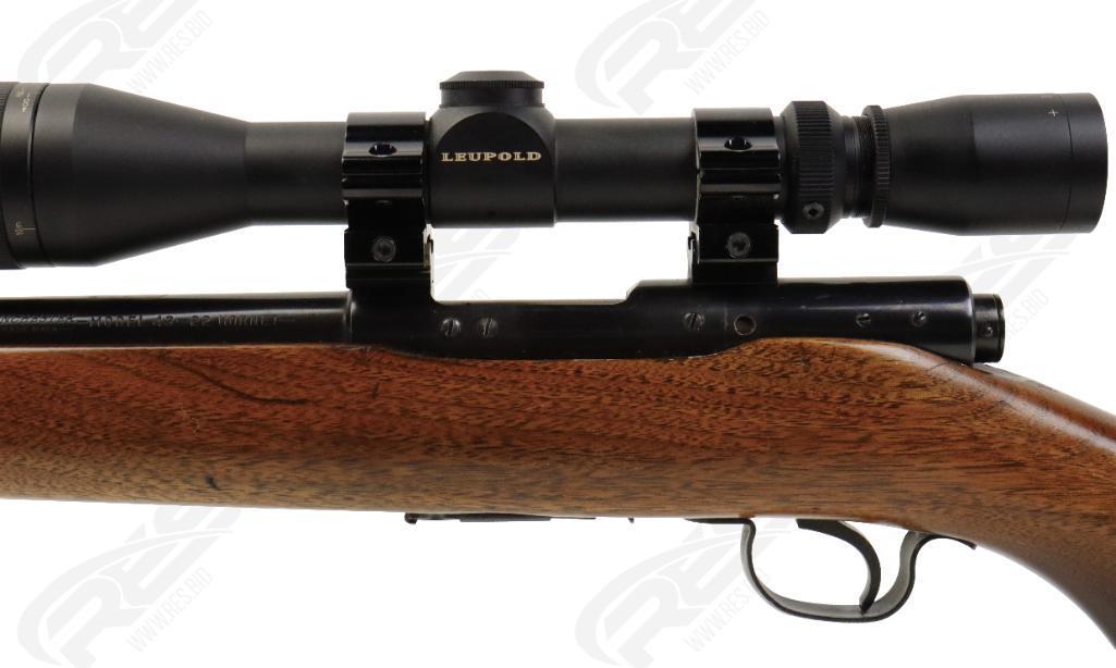 Winchester Model 43 22 Hornet Bolt Action Rifle