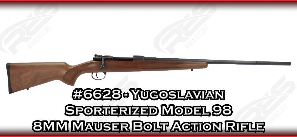 Yugoslavian Sporterized Model 98 8MM Mauser Bolt Action Rifle