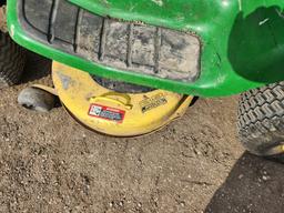 JD #LT 150 Mower w/Bagger
