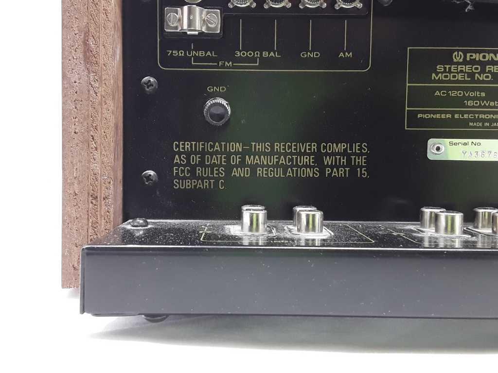 PIONEER SEREO RECEIVER MODEL SX- 750
