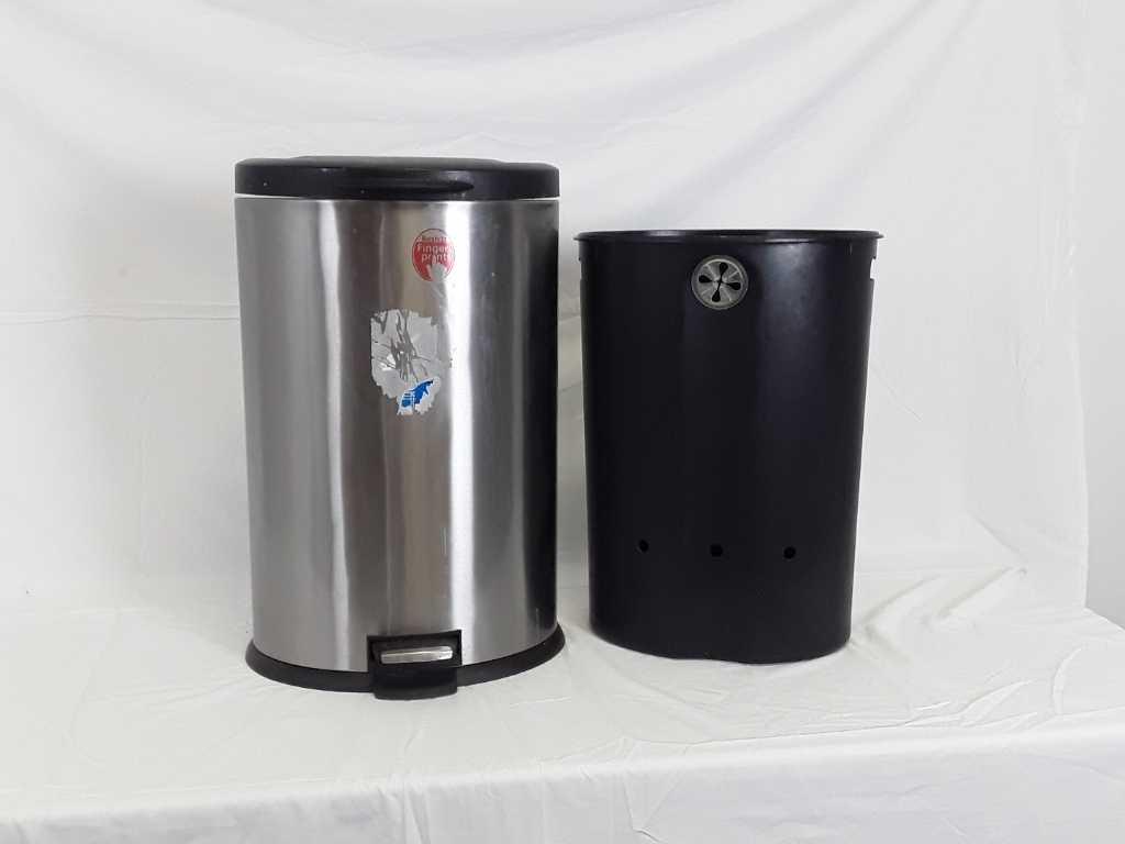 Stainless Steel Trash Can with Foot Pedal