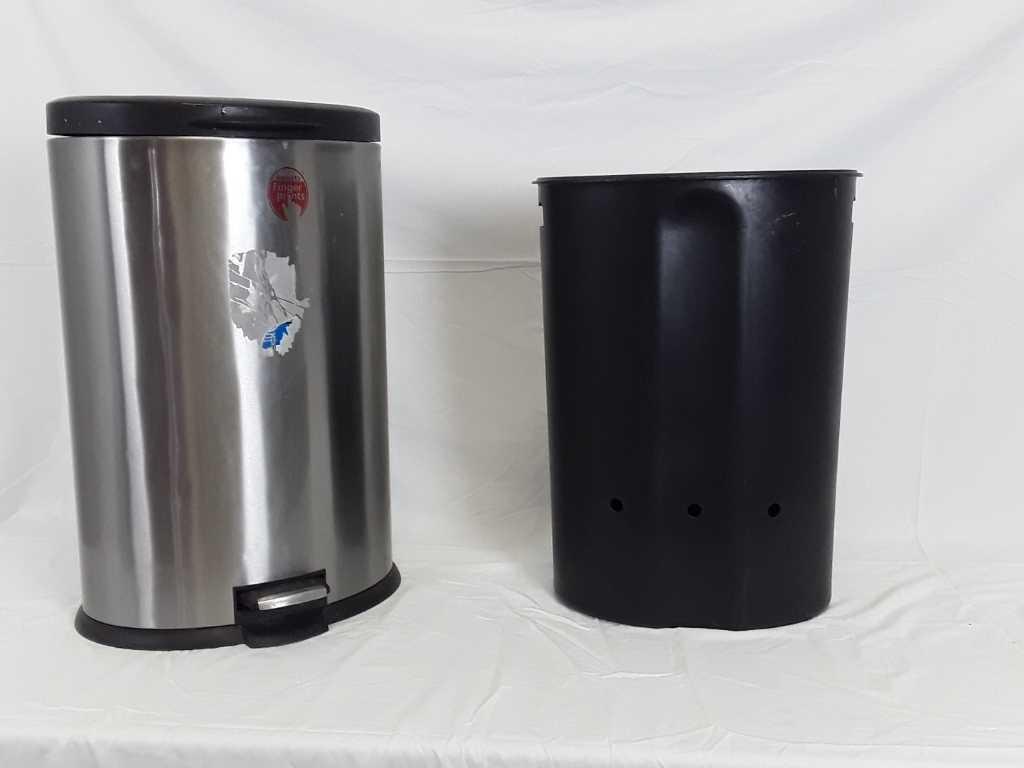 Stainless Steel Trash Can with Foot Pedal
