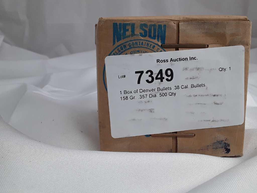 1 Box of Denver Bullets .38 Cal. Bullets.