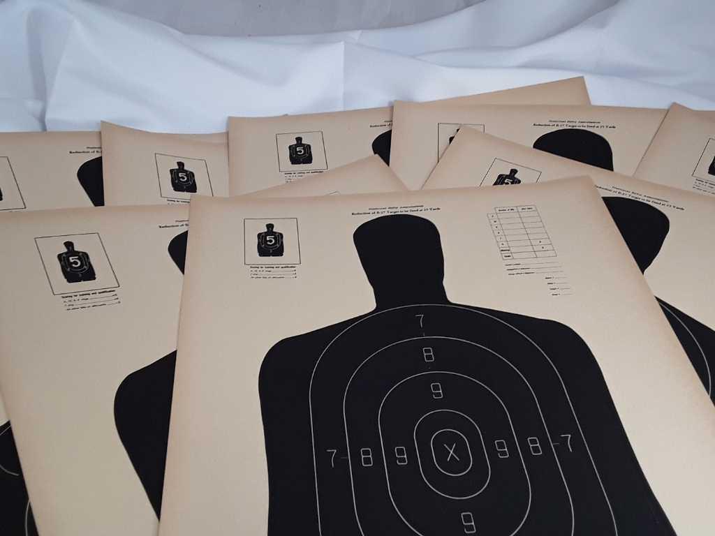 LOT OF 10 NRA B-27 TAGET