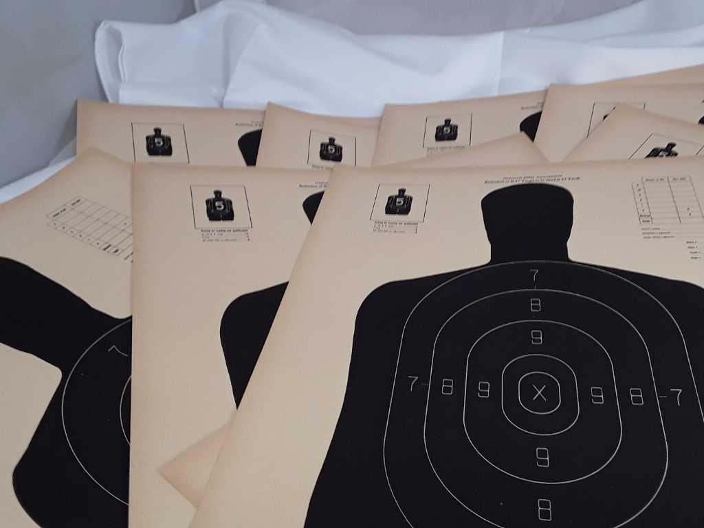 LOT OF 10 NRA B-27 TAGET