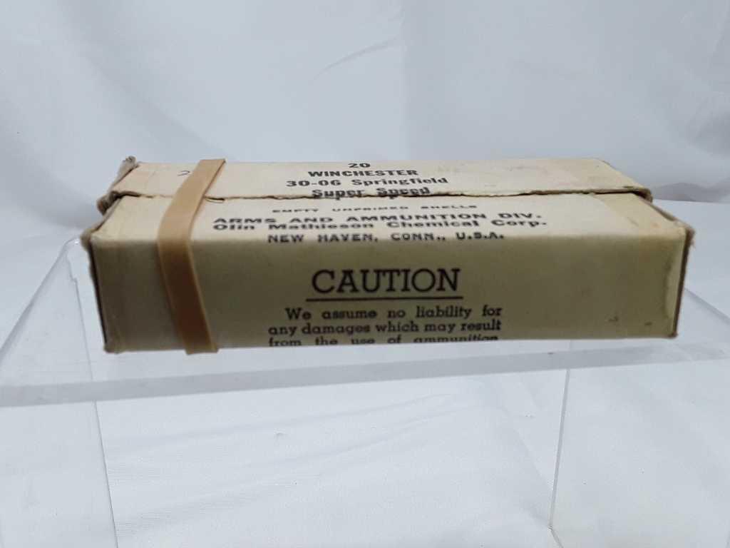 1 Vintage Box Winchester 30-06 Springfield Empty