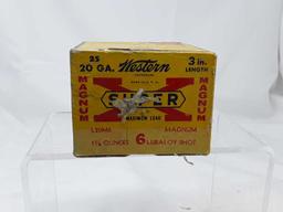 1 Box of Western Super x Magnum 20 Gauge Ammo