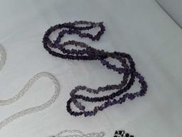 Beaded Necklace Strands Qty6