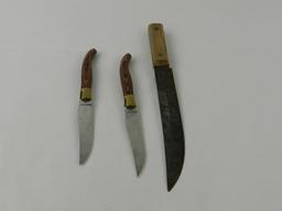 2 LAGUIOLE L'ECLAIR 440 STEAK KNIVES / FORGECRAFT