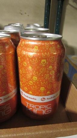 17) CANS & BOTTLE OF MISC BEERS.