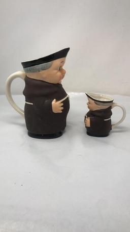 M.I. HUMMEL FRIAR TUCK MONK PITCHERS