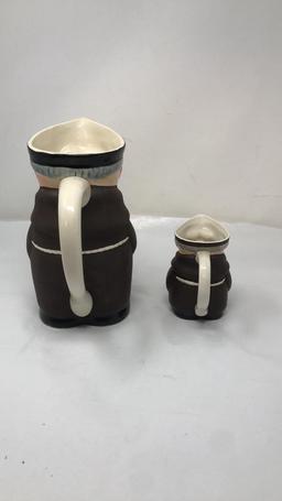 M.I. HUMMEL FRIAR TUCK MONK PITCHERS
