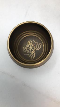 TIBETAN SONG BOWLS AND GERMAN ZINN BECKER PLATE