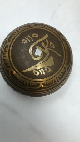 TIBETAN SONG BOWLS AND GERMAN ZINN BECKER PLATE