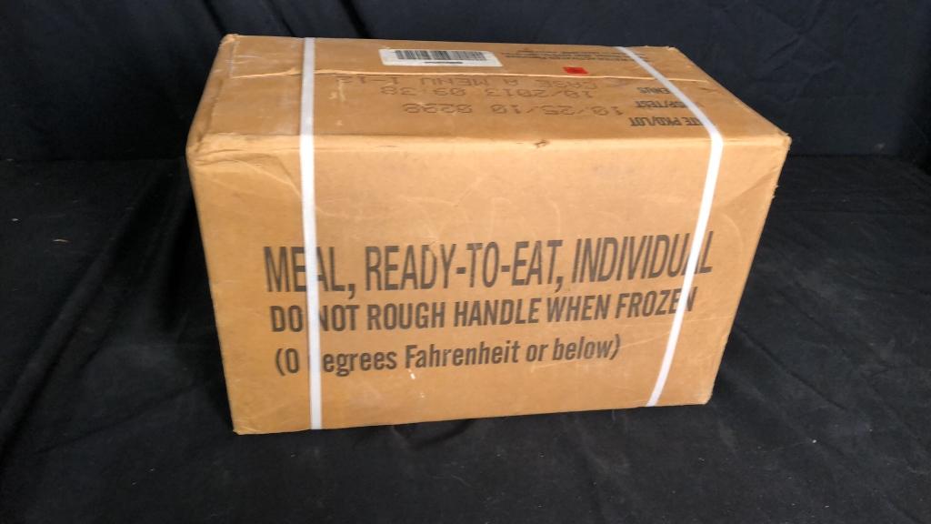 CASE A OF 12 US MILITARY MREs: MEALS 1-12
