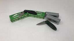 6) FOLDING LOCK BACK KNIVES IN BOX