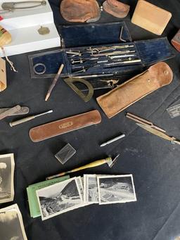 VINTAGE PHOTOGRAPHS, CARTOGRAPHER'S TOOLS, & MORE