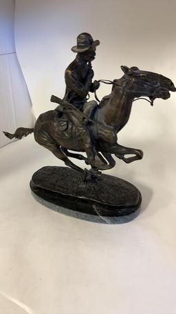 FREDERIC REMINGTON "TROOPER OF THE PLAINS" BRONZE