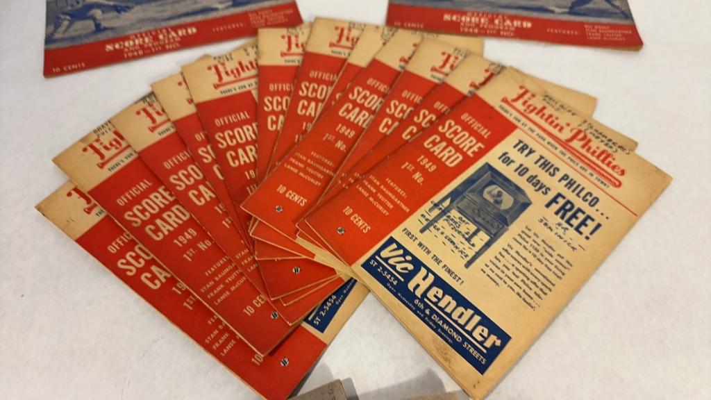 VTG MLB OFFICIAL PROGRAM & SCORE CARDS: PHILLIES