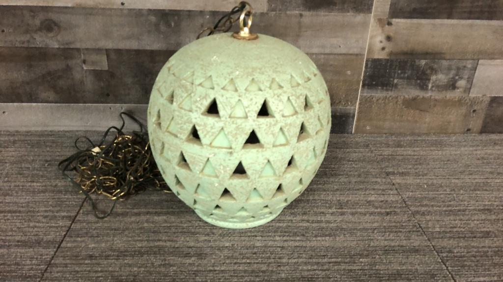 POTTERY GEOMETRIC HANGING LAMP