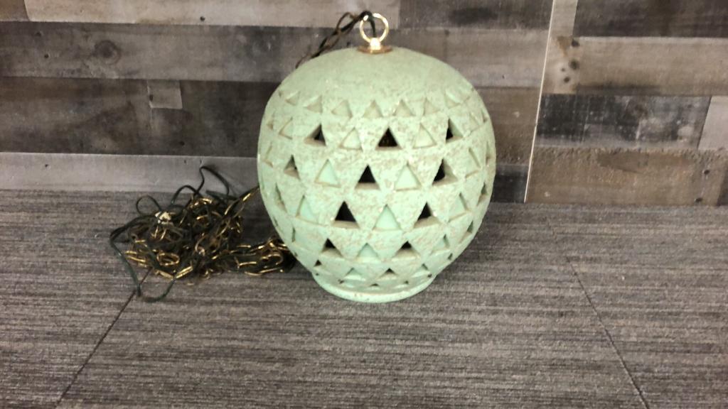 POTTERY GEOMETRIC HANGING LAMP