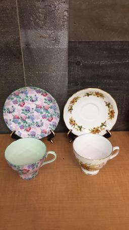 6) DEMITASSE TEACUP & SAUCER SETS