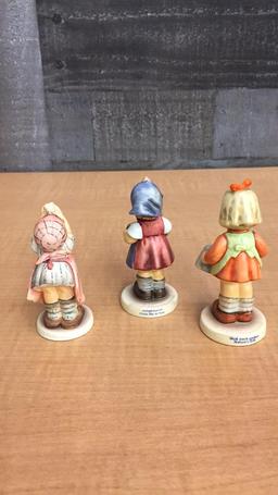 M.I. HUMMEL GIRLS DOING CHORES FIGURINES