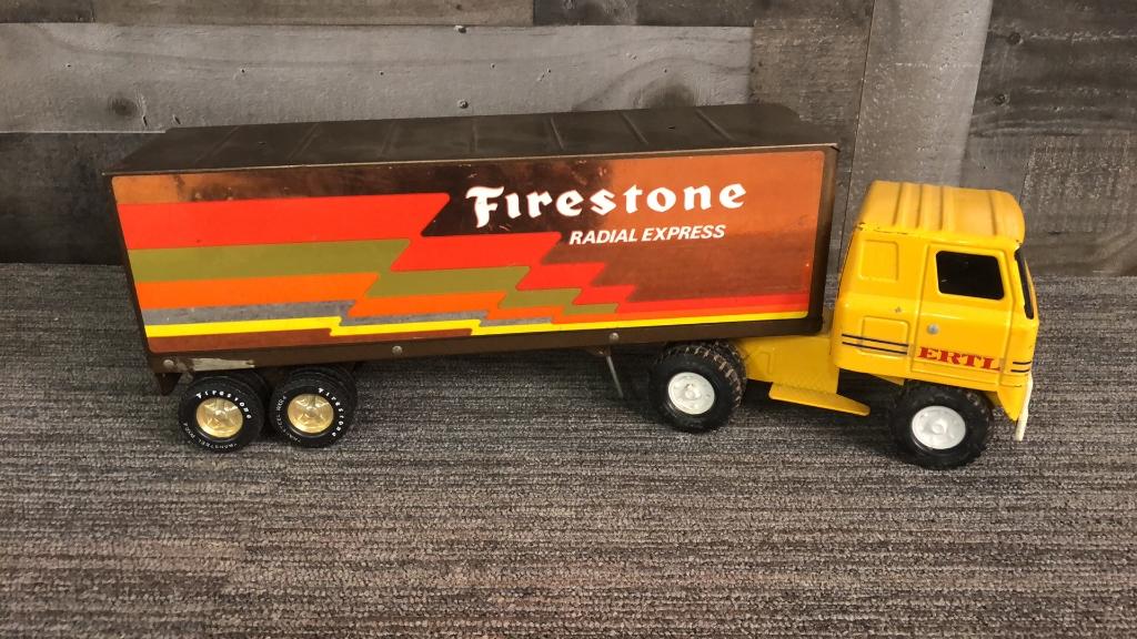 ERTL TRUCK & FIRESTONE RADIAL EXPRESS TRAILER