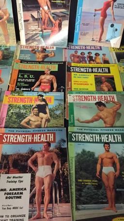 VINTAGE STRENGTH & HEALTH FITNESS MAGAZINES