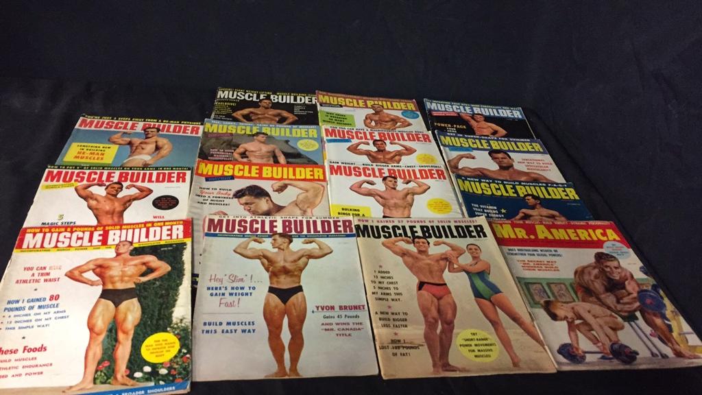 VINTAGE MUSCLE BUILDER & MR. AMERICAN MAGAZINES